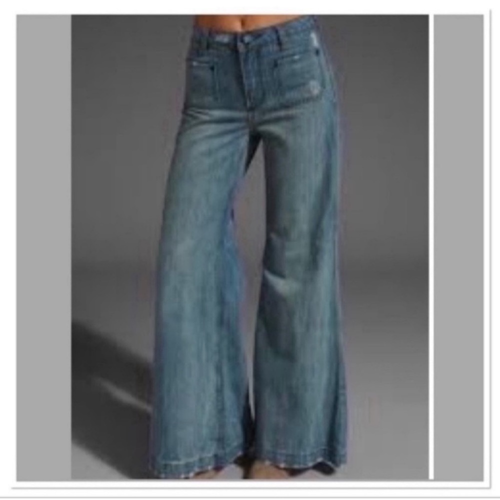 One Teaspoon Ranger Super Wide Leg High Rise Jeans AU s8 / 26
